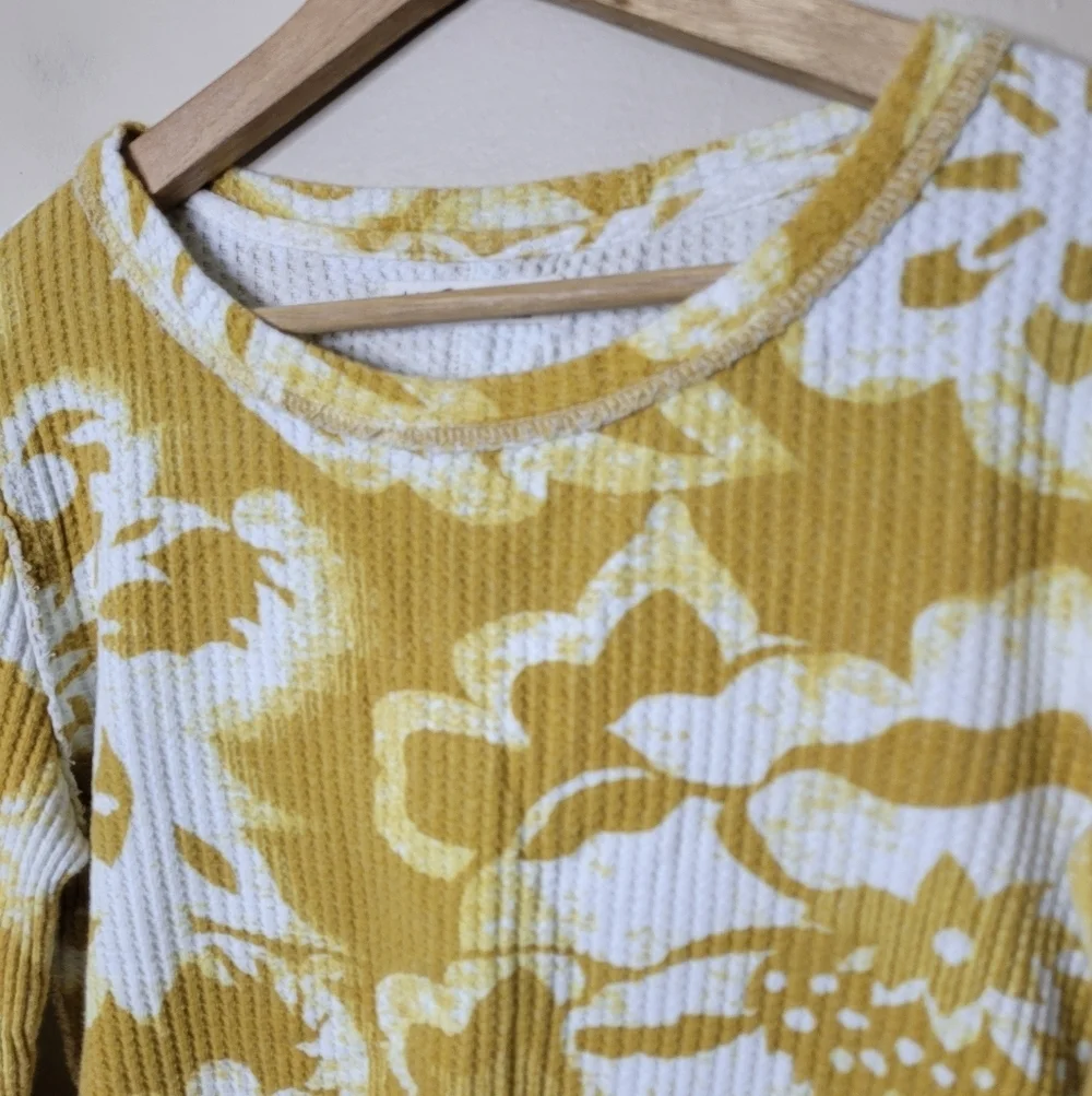 Free People Pretty Little Thermal Shirt Small